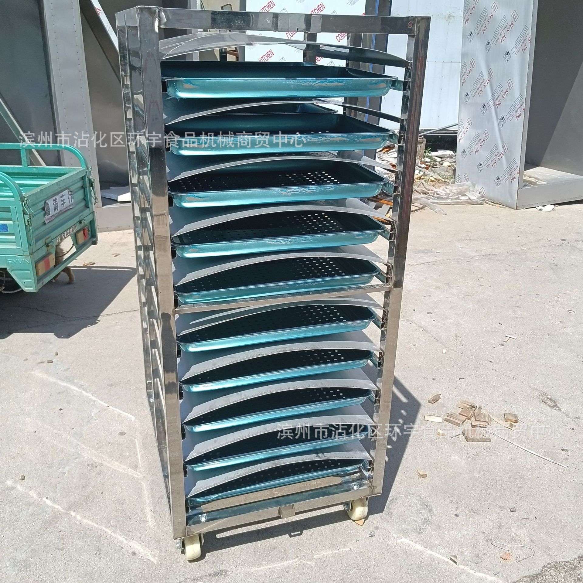 大型商用食品周转车馒头蒸房架子车50-70盘小推车