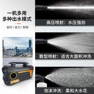 Portable household high-pressure car washer