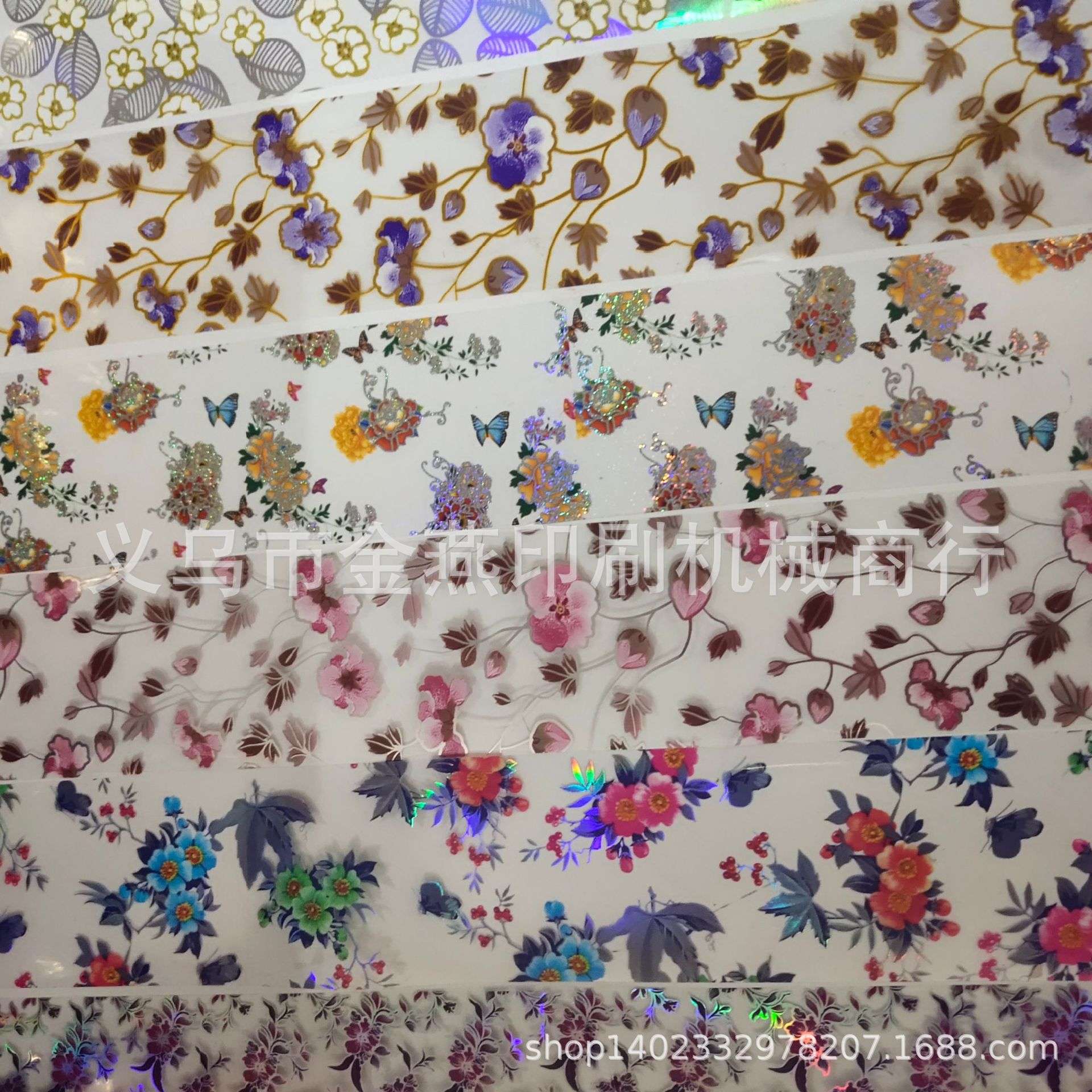 经典十款花朵拼  美甲贴纸 夹子 笔杆  美甲贴纸 指甲贴膜
