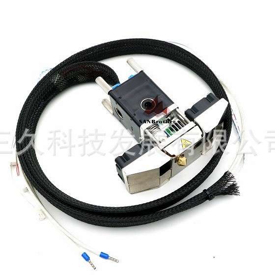 UM2+ 3D打印机Ultimaker2+挤出头加热块喷头套件带不锈钢风扇架