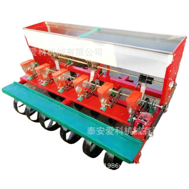 四轮车带谷子播种机白菜娃娃菜芹菜韭菜播种机高粱芝麻绿豆点播机