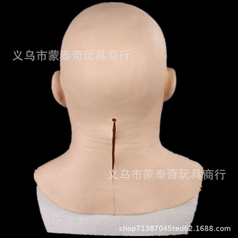 万圣节道具热款新品美剧绝命毒师面具海森堡老白头像3d真人头套
