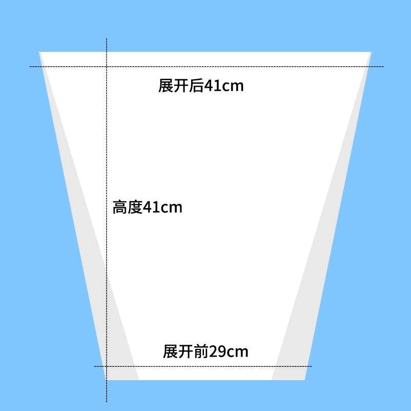 垃圾袋商用宾馆专用平口式垃圾袋家用塑料袋子白色酒店垃圾袋