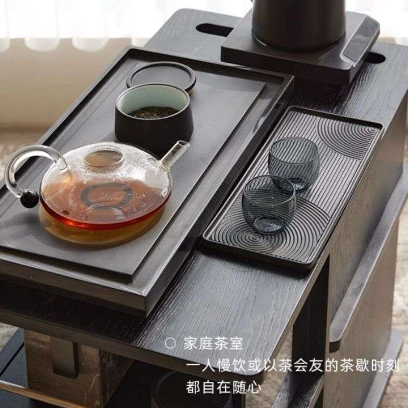 简约可移动边几带轮客厅沙发侧边几小推车实木小茶几迷你茶水柜