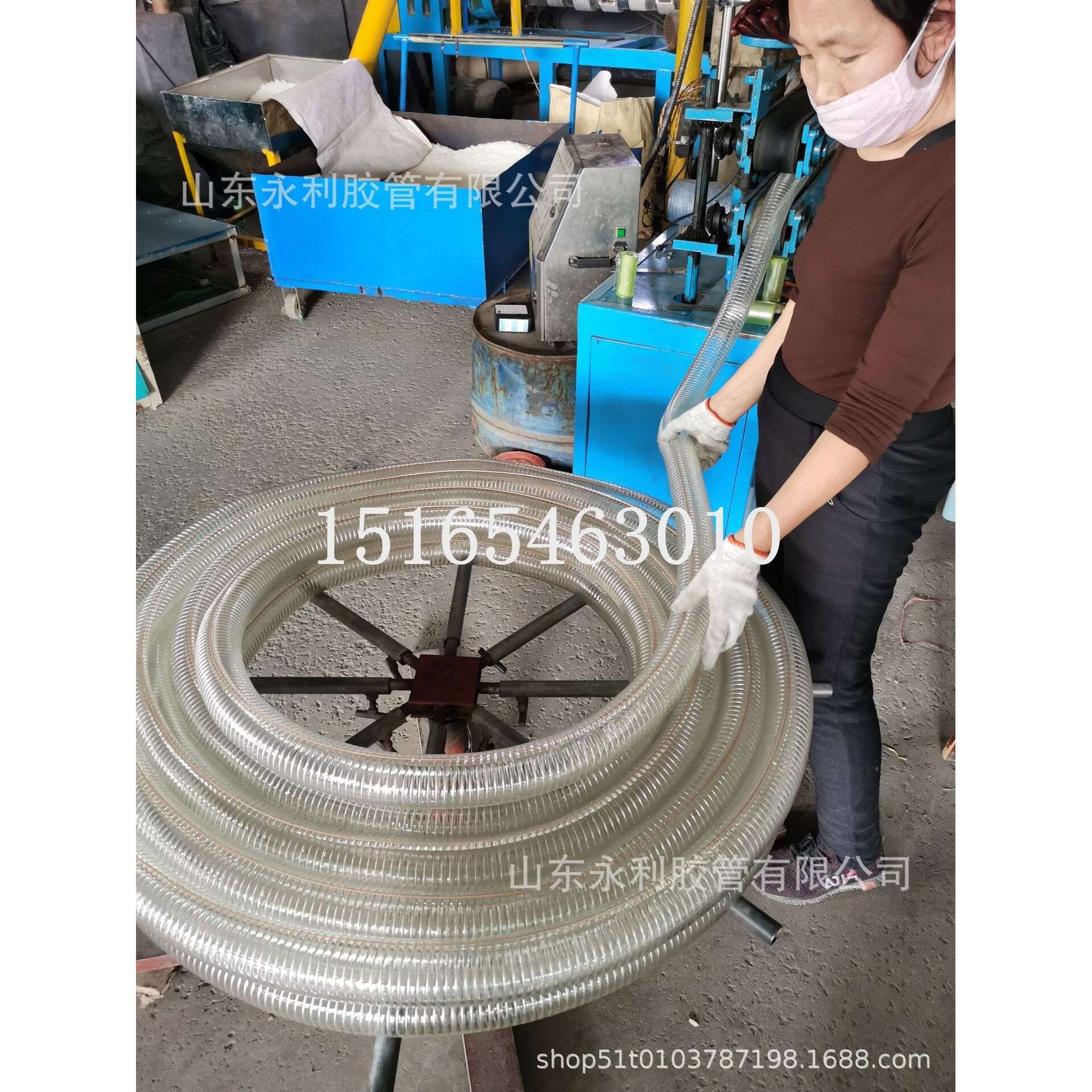 水泵抽排水管抗老化pvc软管 透明塑料钢丝管