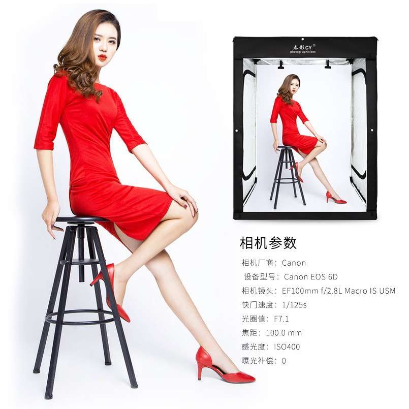 厂家供应 160CM摄影棚套装 LED摄影灯柜式套装120*80*160CM