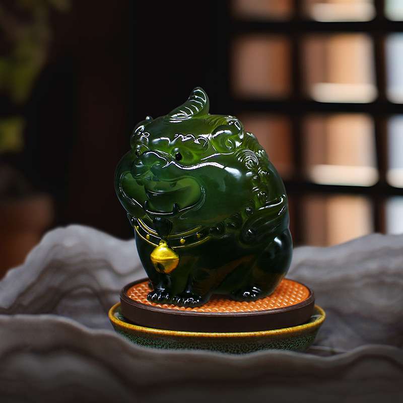 招财进宝貔貅可养变色茶宠摆件茶台茶桌饰品蟾蜍茶道茶盘配件