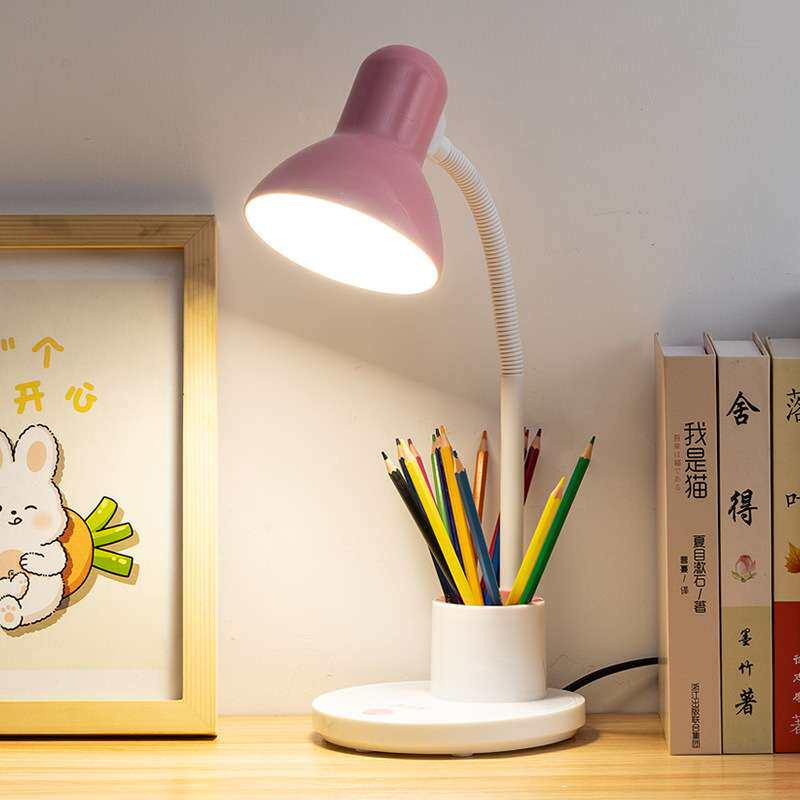 全光谱护眼台灯插电式学习专用E27螺口床头的可换灯泡可调光