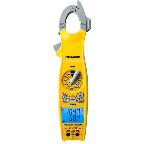 Fieldpiece SC680 无线旋转钳形表 HVACR专用