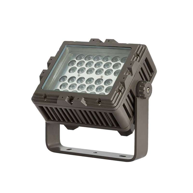LED72W96W方形投光灯高光效RGBL全彩DMX山体公园楼宇园林古迹文旅