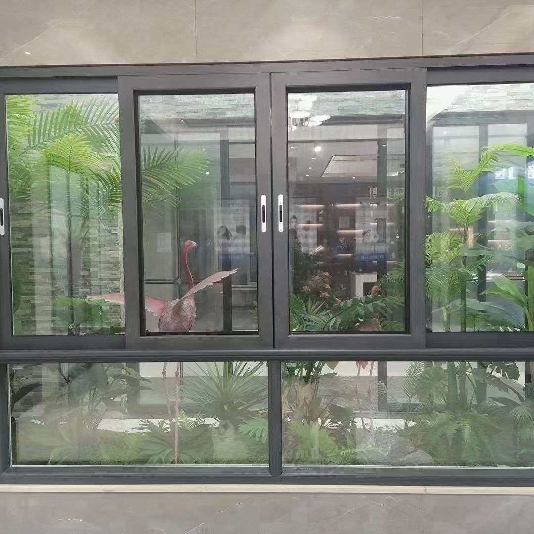 深圳铝合金窗户断桥铝系统窗推拉窗中空双层玻璃隔音窗封阳台封窗