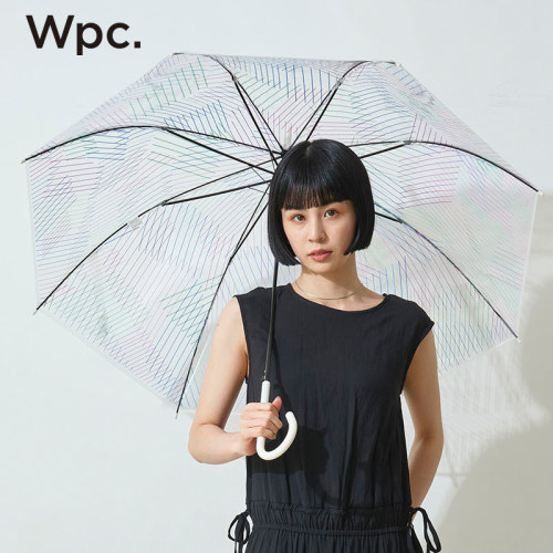 wpc透明雨伞长柄女生高颜值可爱手动伞加大加厚加固抗风果冻伞