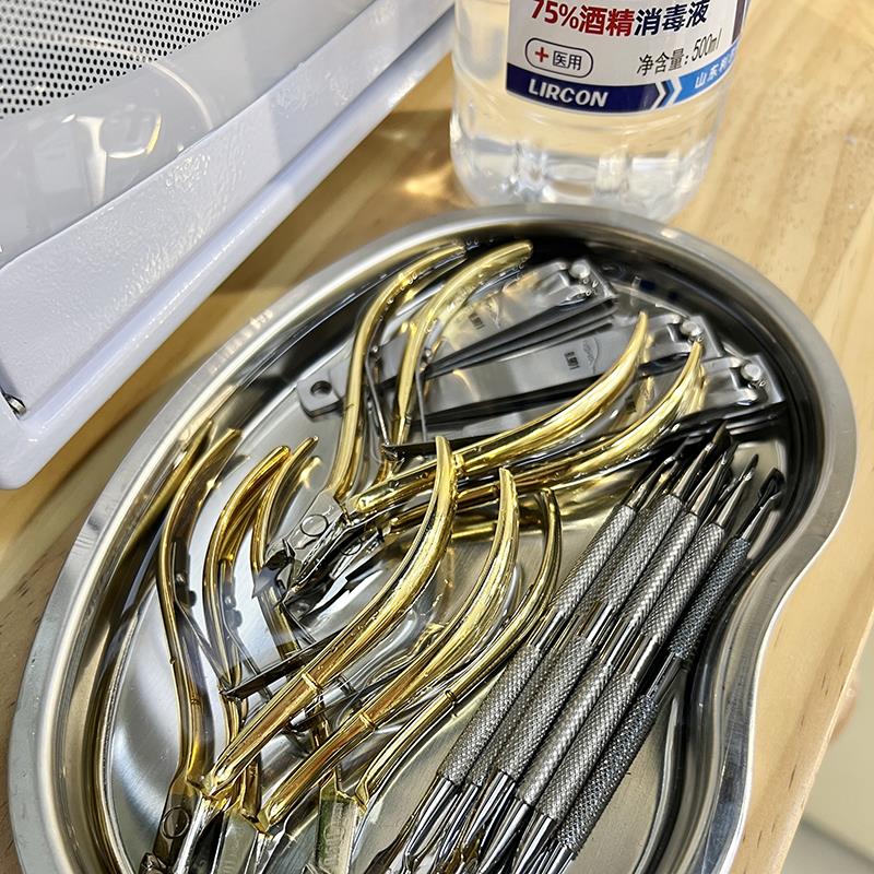 迷你采耳工具消毒柜毛巾双灯管桌面快剪火罐消毒盒修脚美甲消毒机