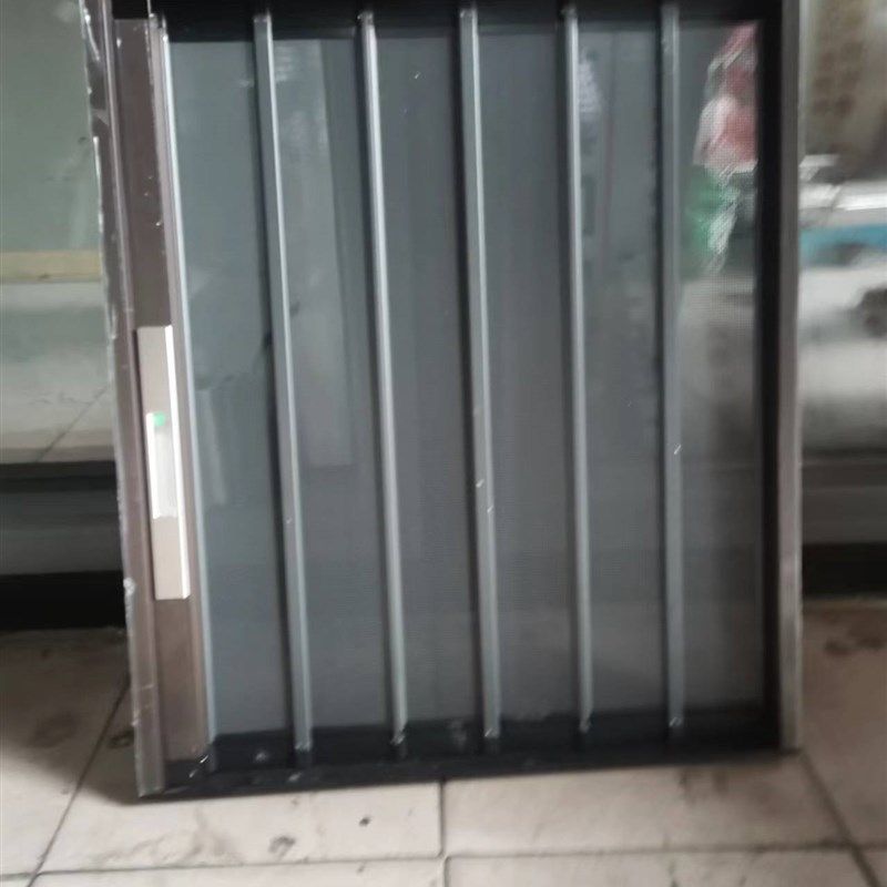 南京极窄金刚网折叠纱门40平网纱门金刚网纱窗带锁隐形折叠纱窗门