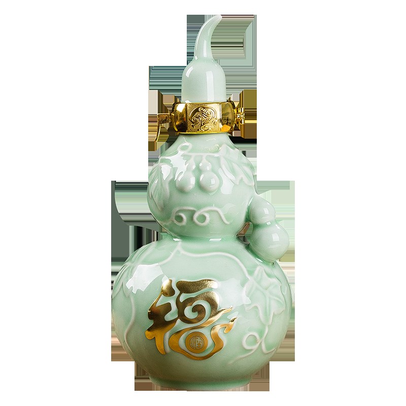 景德镇陶瓷酒瓶1/5/2斤葫芦酒具密封酒坛酒壶二两半家用装饰空瓶