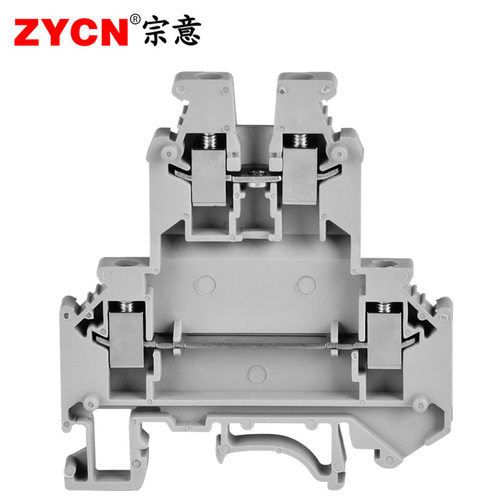 宗意UKK3/5双层通用接线端子排导轨端子UK双进双出组合式 2.5-4mm