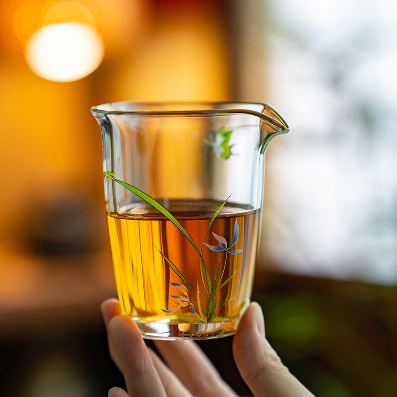 加厚耐热透明玻璃公道杯分茶器日式功夫茶具公杯茶海茶盅茶道配件