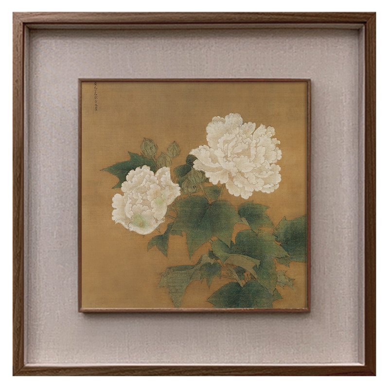 李迪芙蓉图餐厅装饰画新中式客厅办公室背景墙壁画花鸟画玄关挂画