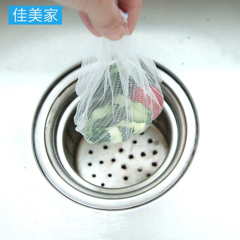 水槽过滤网垃圾袋 水池下水道过滤网地漏水槽水切袋垃圾网100只装图片