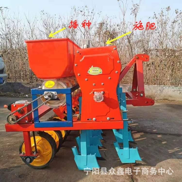 玉米大豆精播机花生点播机拖拉机配套一机多用种肥同施
