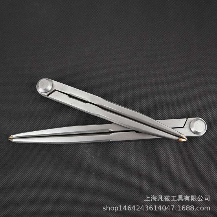 凡莜自产新款浇铸重型硬质合金头划线规钨钢头间距规划规圆规分规