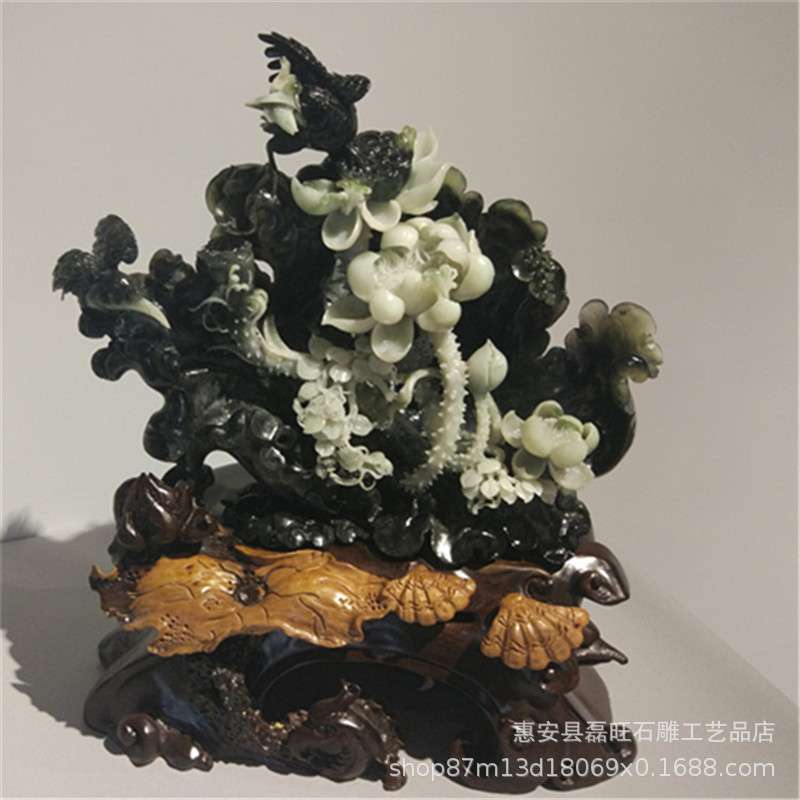 石雕花篮欧式工艺品家居装饰摆件 纳福花开富贵雕刻厂家直销