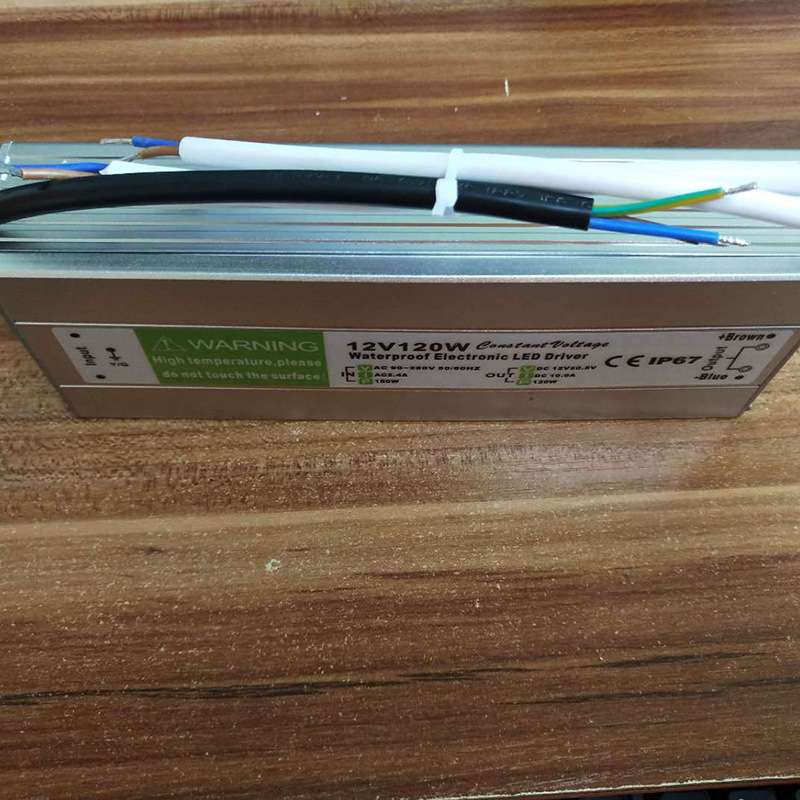 12V120W LED恒压防水电源LED模组电源户外铝壳IP67 灯条灯带电源