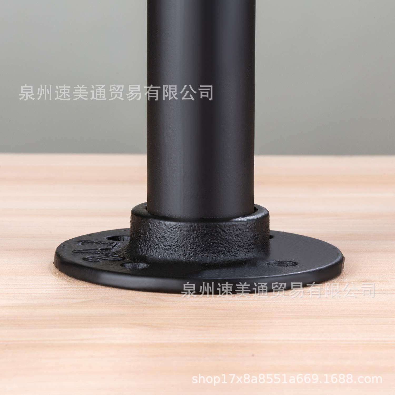 美式铁艺桌腿茶几支架家用实木桌家具五金配件复古水管桌脚