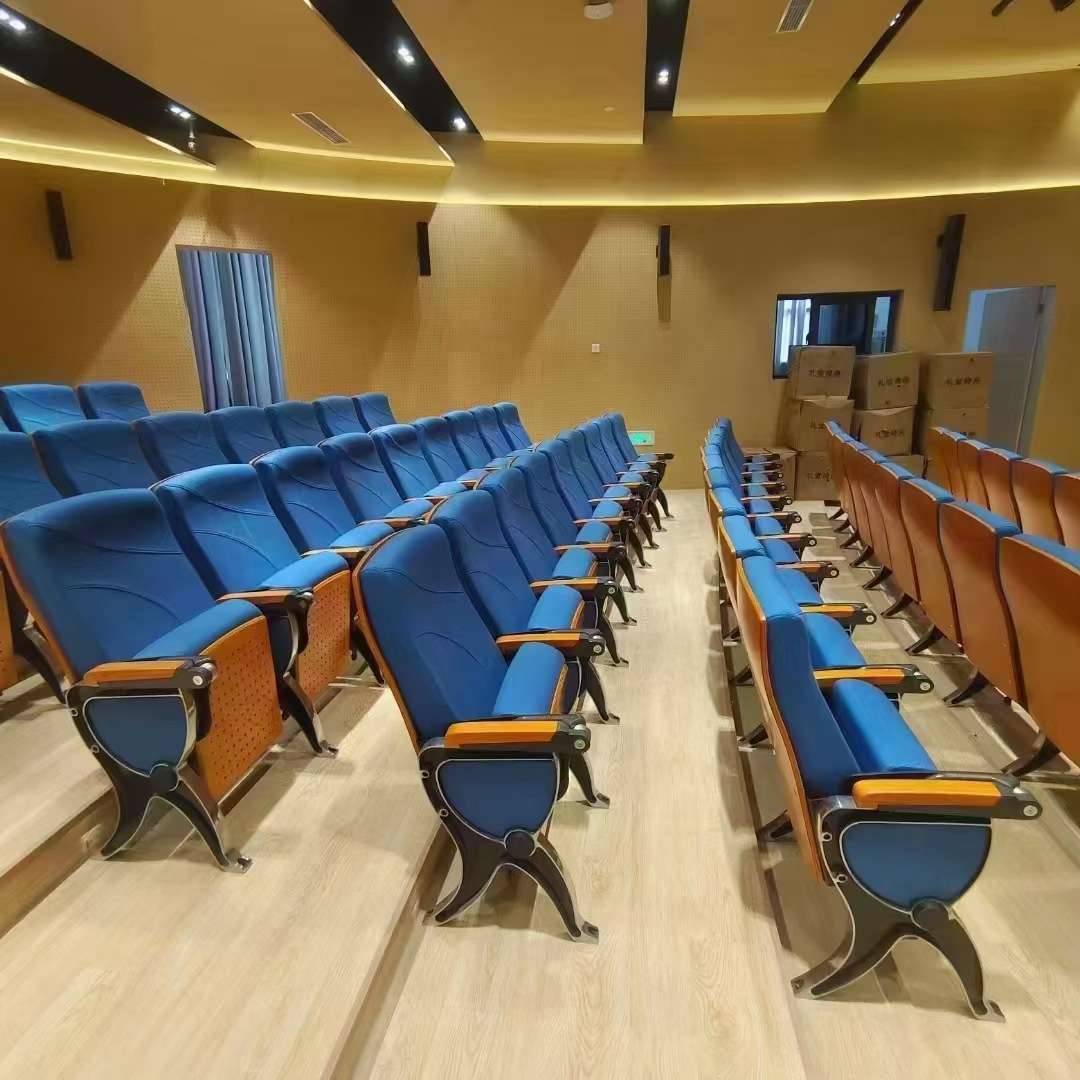 礼堂椅排椅厂家直供报告厅会议椅学校带小桌板转椅多媒体座椅
