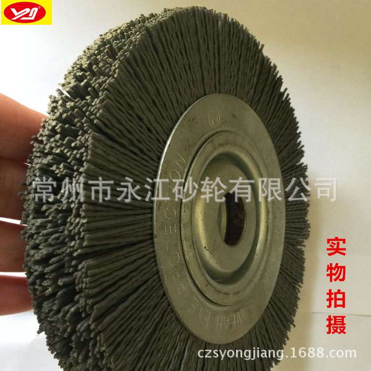 磨料丝抛光轮  150*25*32孔 杜帮丝抛光刷  磨料丝轮 磨料丝刷