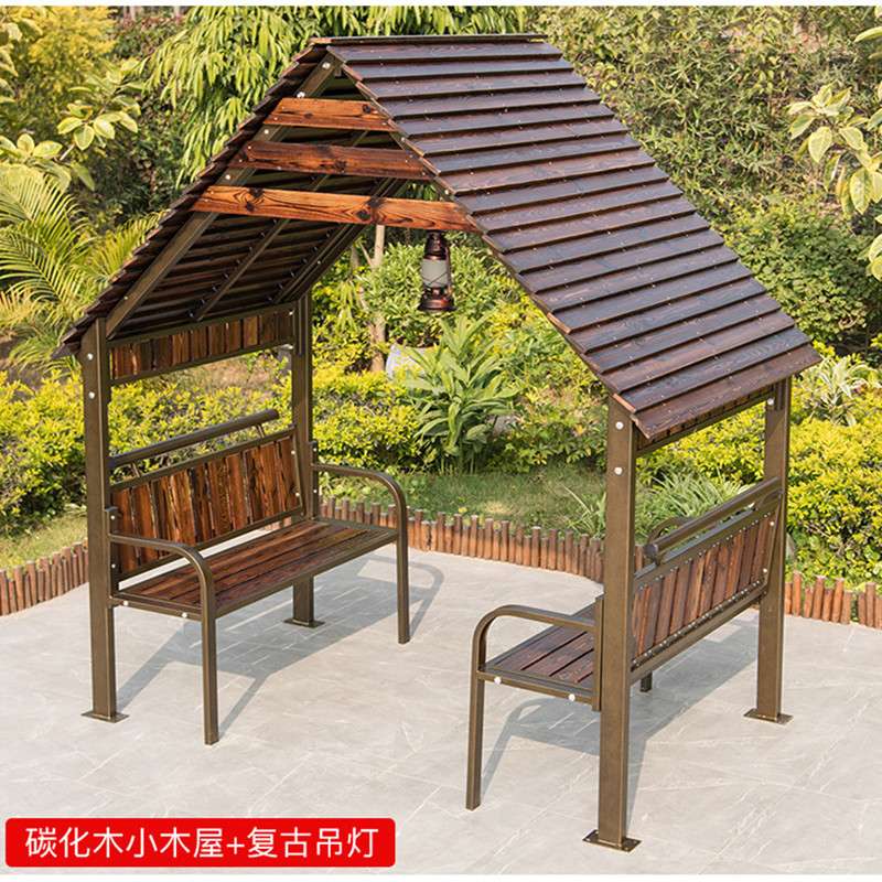 户外凉亭家用小木屋庭院别墅实木花园农家乐景观民宿四角移动亭子
