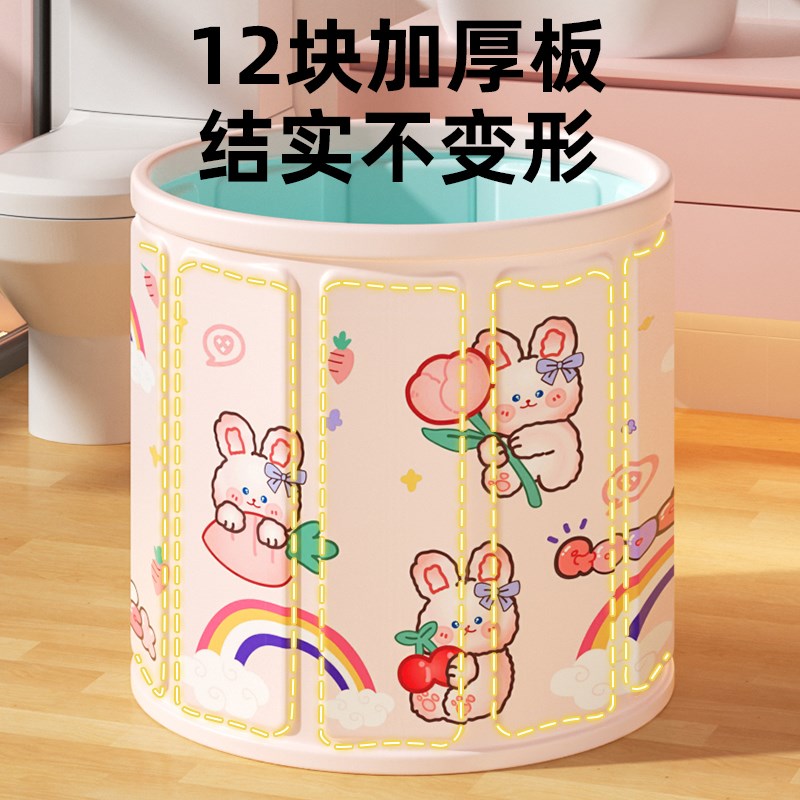 泡澡桶儿童洗澡桶可折叠泡浴桶宝宝可坐大人家用小孩游泳桶婴儿冬