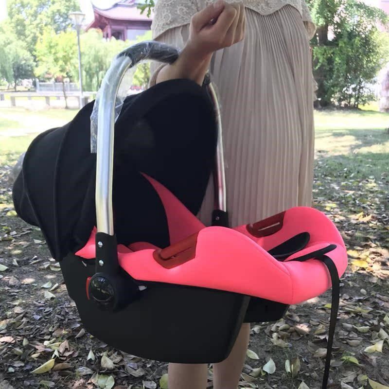 出院用新生婴儿车载提篮 手提篮式安全座椅 宝宝便携式汽车用睡篮