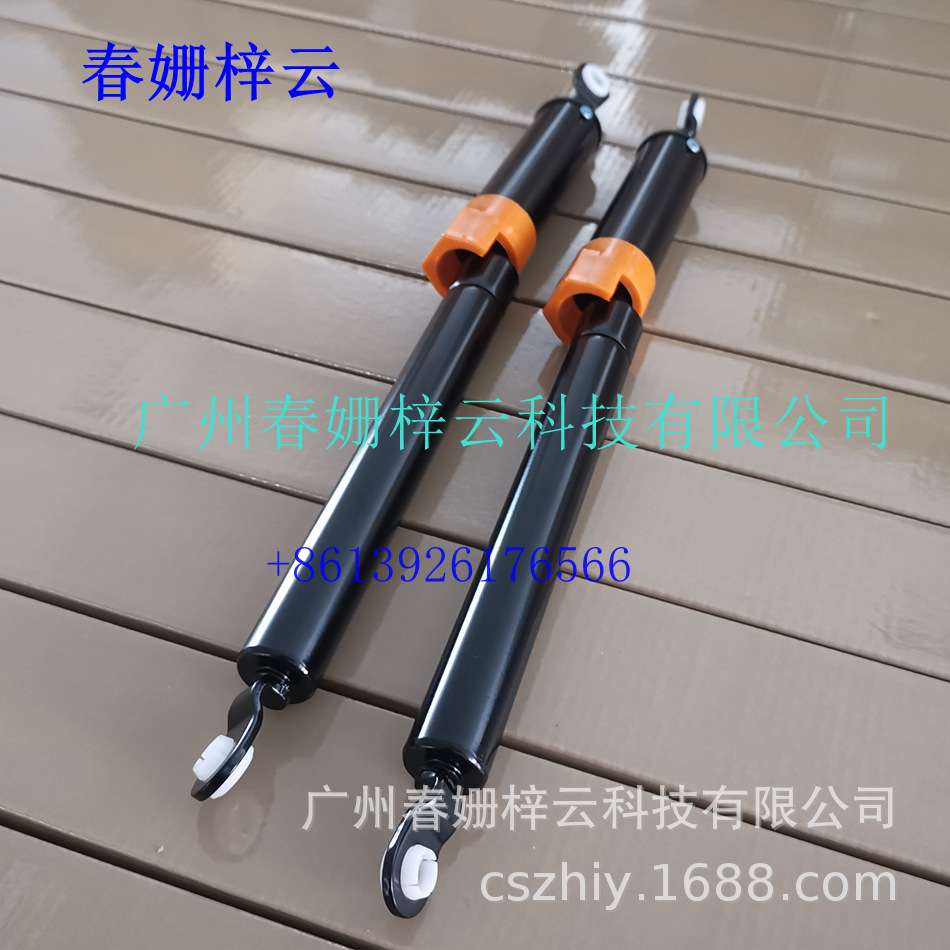 自锁带黄色保护套安全锁叉车跑步机用气弹簧液压支撑杆