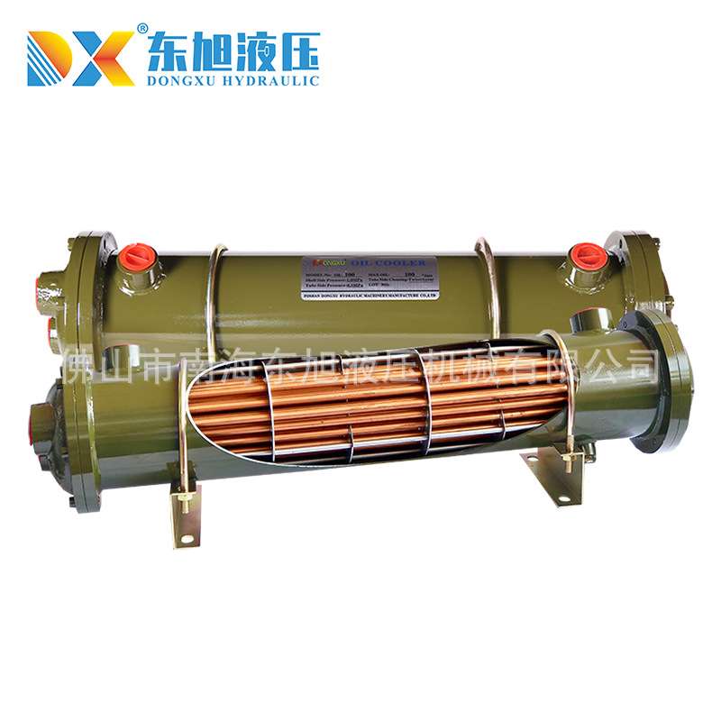 东旭液压列水冷却器OR350 注塑机纺织机列管式油冷却器紫铜散热器