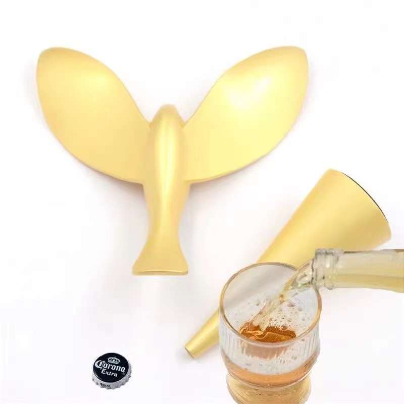 酒柜纯铜个性悬浮瓶起子飞鸟开瓶器不倒翁创意啤酒起子装饰品摆件