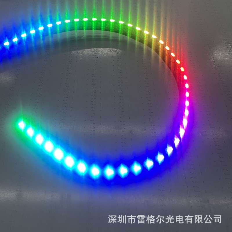 LED侧发光软灯条4020RGB全彩灯带SK6812单点单控5V 144灯柔性灯条