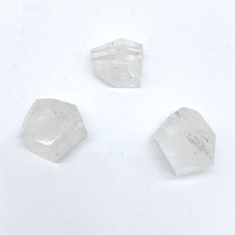 厂家供应白水晶随形原石 天然白晶原石随形刻面抛光