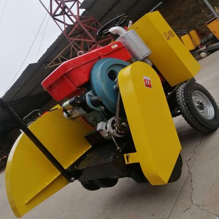 TY-500C 手推式柴油切割机多少钱台混凝土路面切缝机切40公分深价