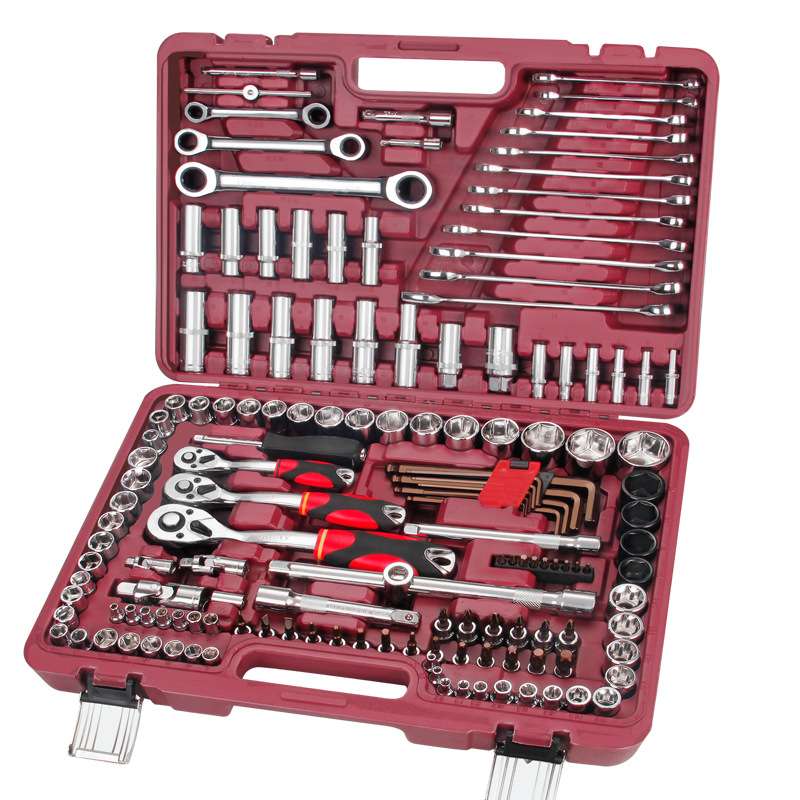 工厂直销150件套套筒工具棘轮扳手工具套装铬钒钢CRV随车工具一套