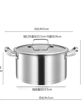 不锈钢锅具组合平底锅汤锅样板房间厨房饰品摆件组合套装橱柜装饰