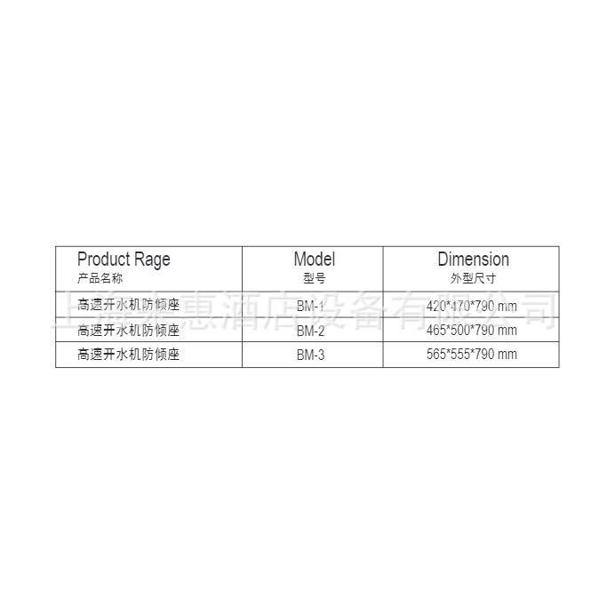 波尔特 BM-2 快速开水机防倾座