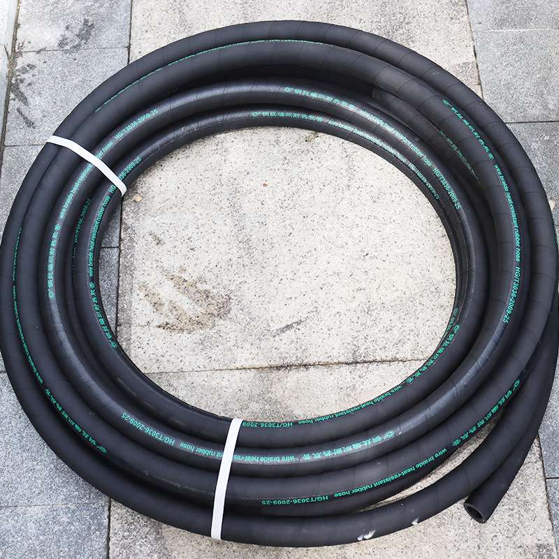 钢丝编织橡胶管黑色耐高温高压防爆耐热锅炉蒸汽胶管软管热水胶管