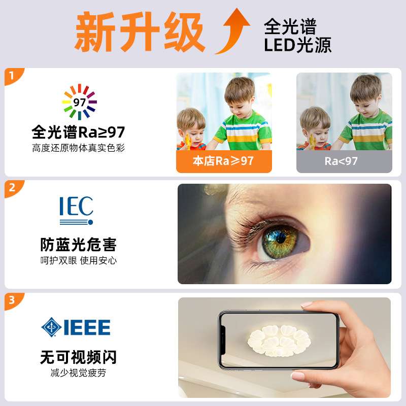 风奶油创意套餐客厅大灯贝壳简约吸顶灯新款灯具全屋组合广东中山