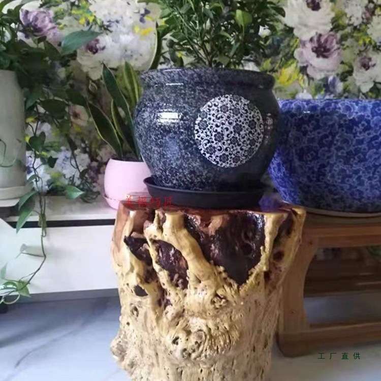 枣木墩子原木树墩根雕凳子木桩花架树桩实木茶几大板支架树根底座