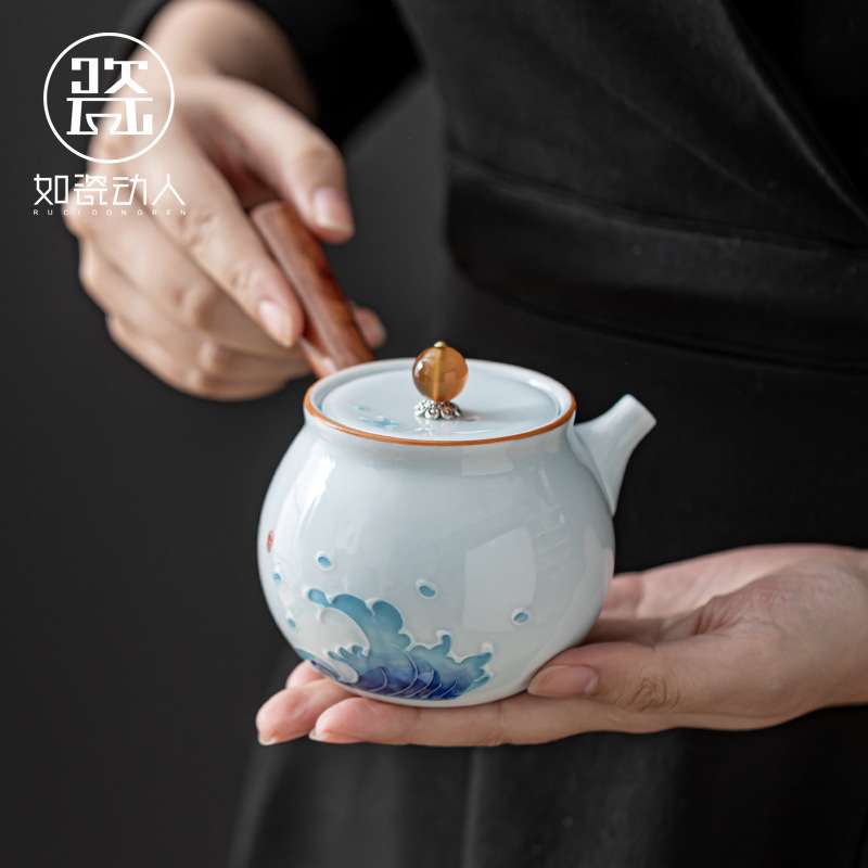国潮创意手绘旅行茶具套装便捷式个人专用小套商务送礼快客杯套装