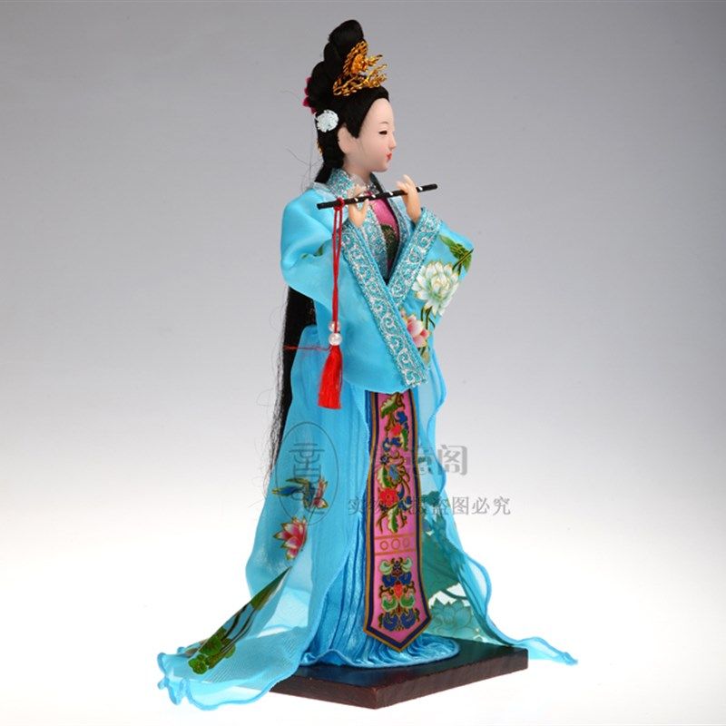 中国风特色手工艺品绢人娃娃京剧人物摆件戏曲娃娃出国礼物