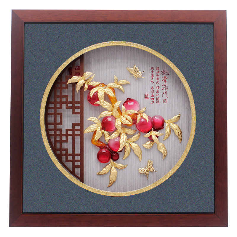 高端教师节礼物桃李满门金箔画毕业送老师的纪念实用创意书房摆件