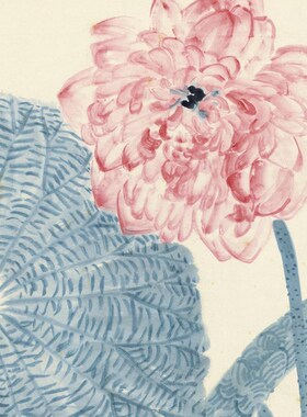 齐白石 一花一枼得真知荷花图国画水墨画写意画微喷宣纸装饰挂轴
