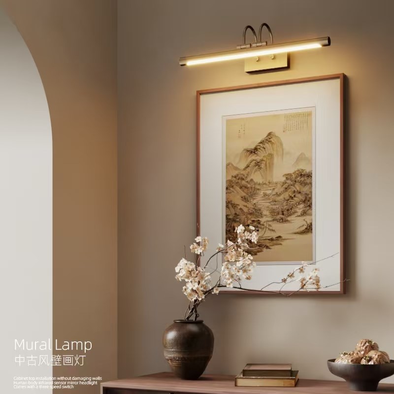 设计师款长条照画灯一字型壁灯过道走廊挂画灯画廊灯客厅挂画灯